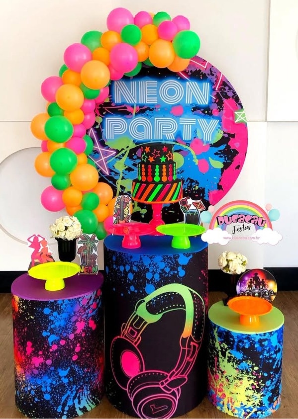 Kit Pegue E Monte Neon I - Ducacau Festas