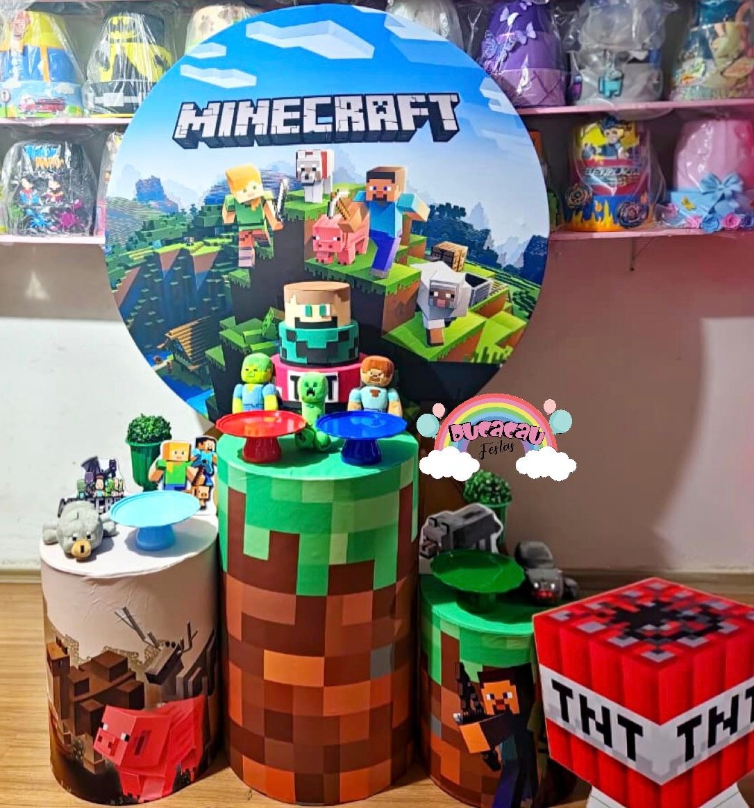 Kit Pegue E Monte Minecraft Ii - Ducacau Festas