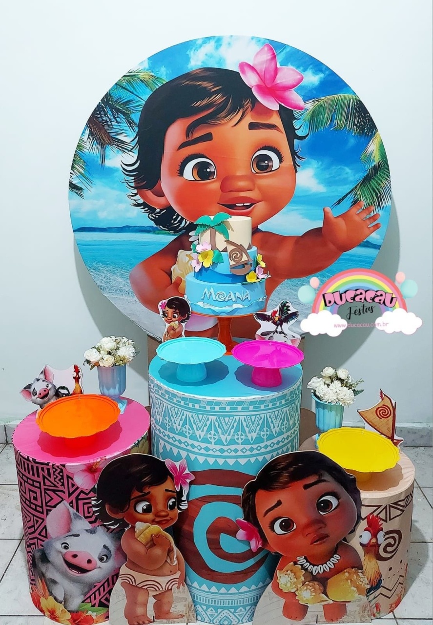 Kit Pegue E Monte Moana Baby - Ducacau Festas