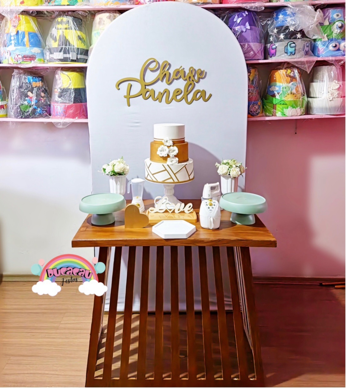 Kit Pegue E Monte Chá de Panela - Mesa - Ducacau Festas