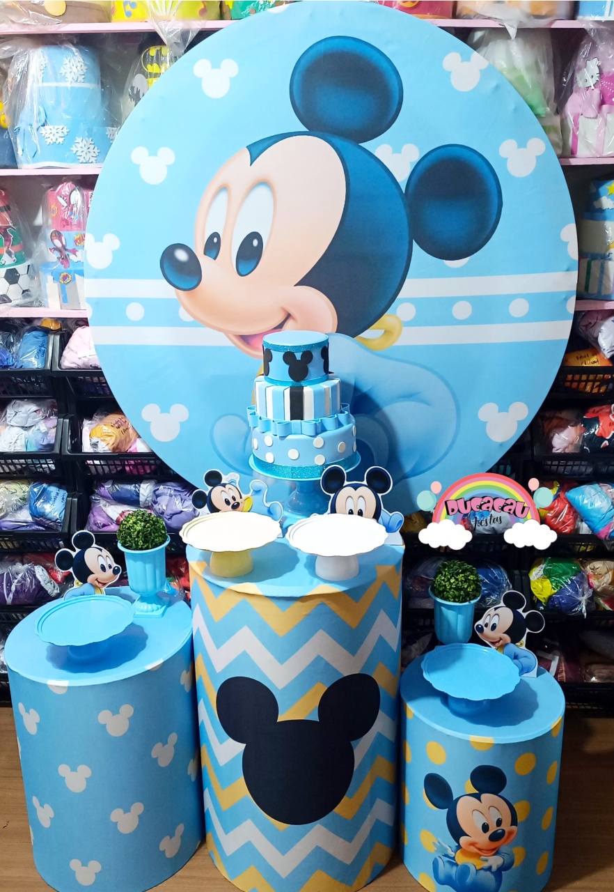 Kit Pegue E Monte Mickey Baby - Ducacau Festas