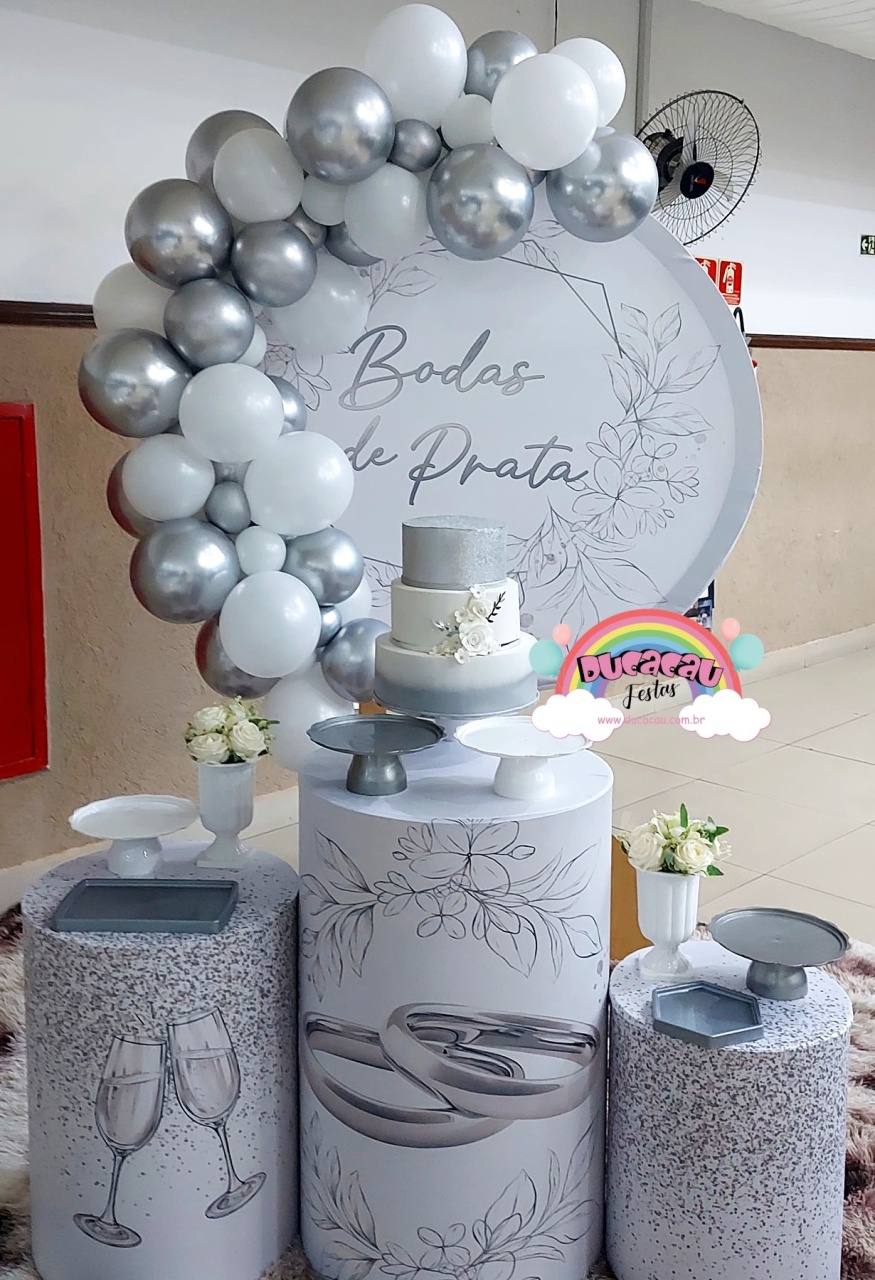 Kit Pegue E Monte Bodas de Prata - Ducacau Festas