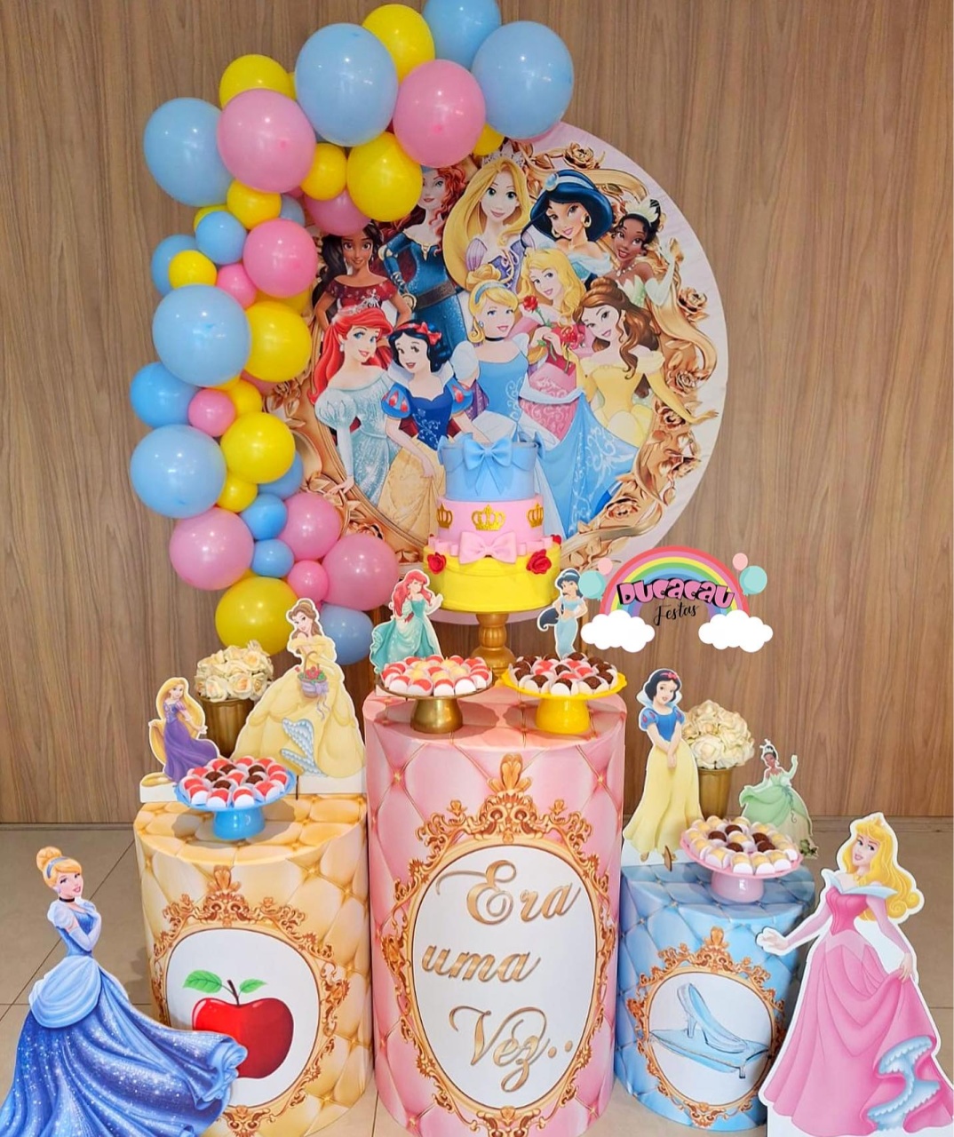 Kit Pegue E Monte Princesas - Ducacau Festas
