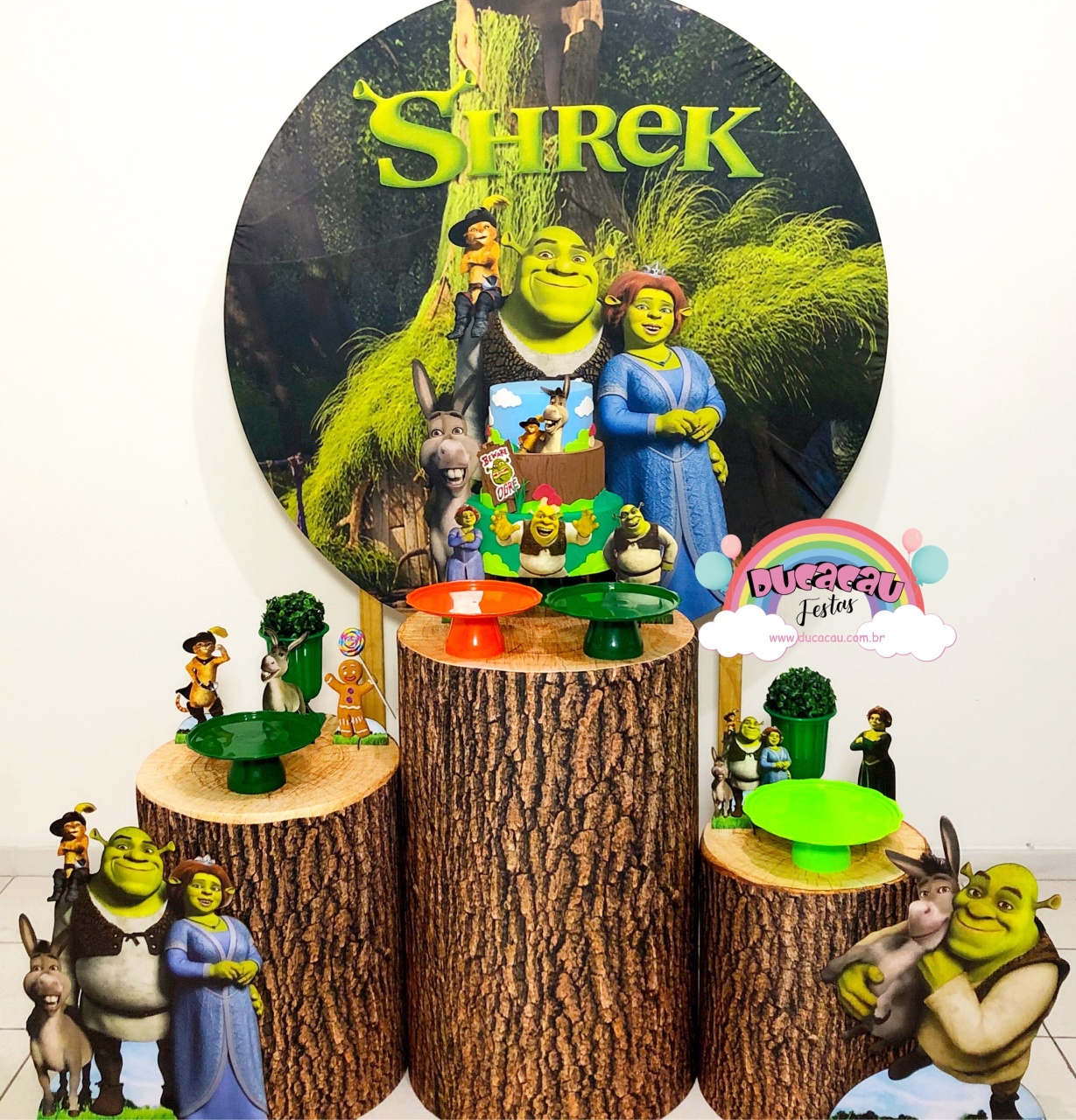 Kit Pegue E Monte Shrek - Ducacau Festas