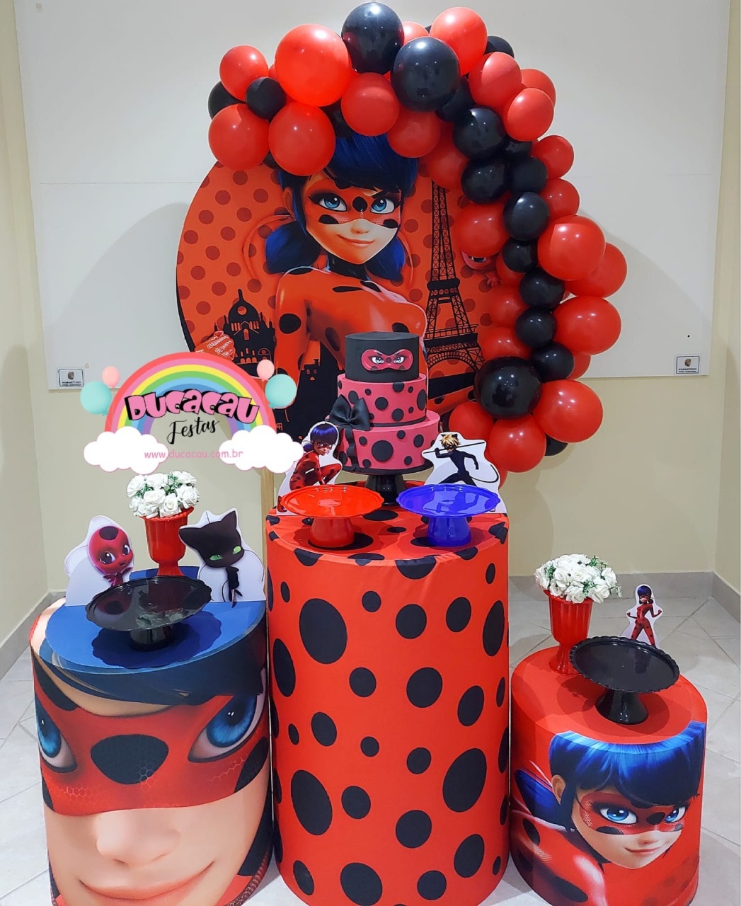 Kit Pegue E Monte Ladybug - Ducacau Festas