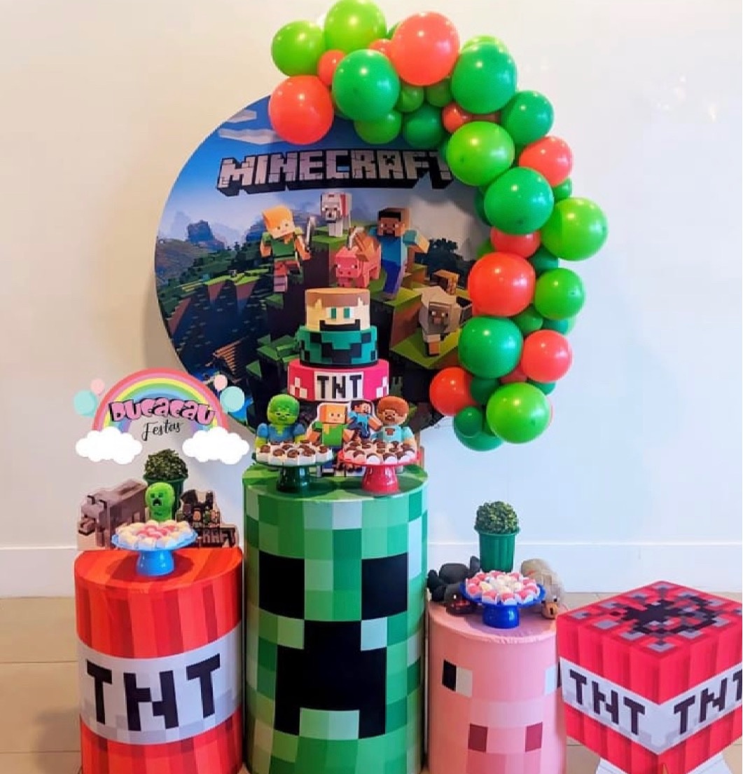 Kit Pegue E Monte Minecraft I - Ducacau Festas
