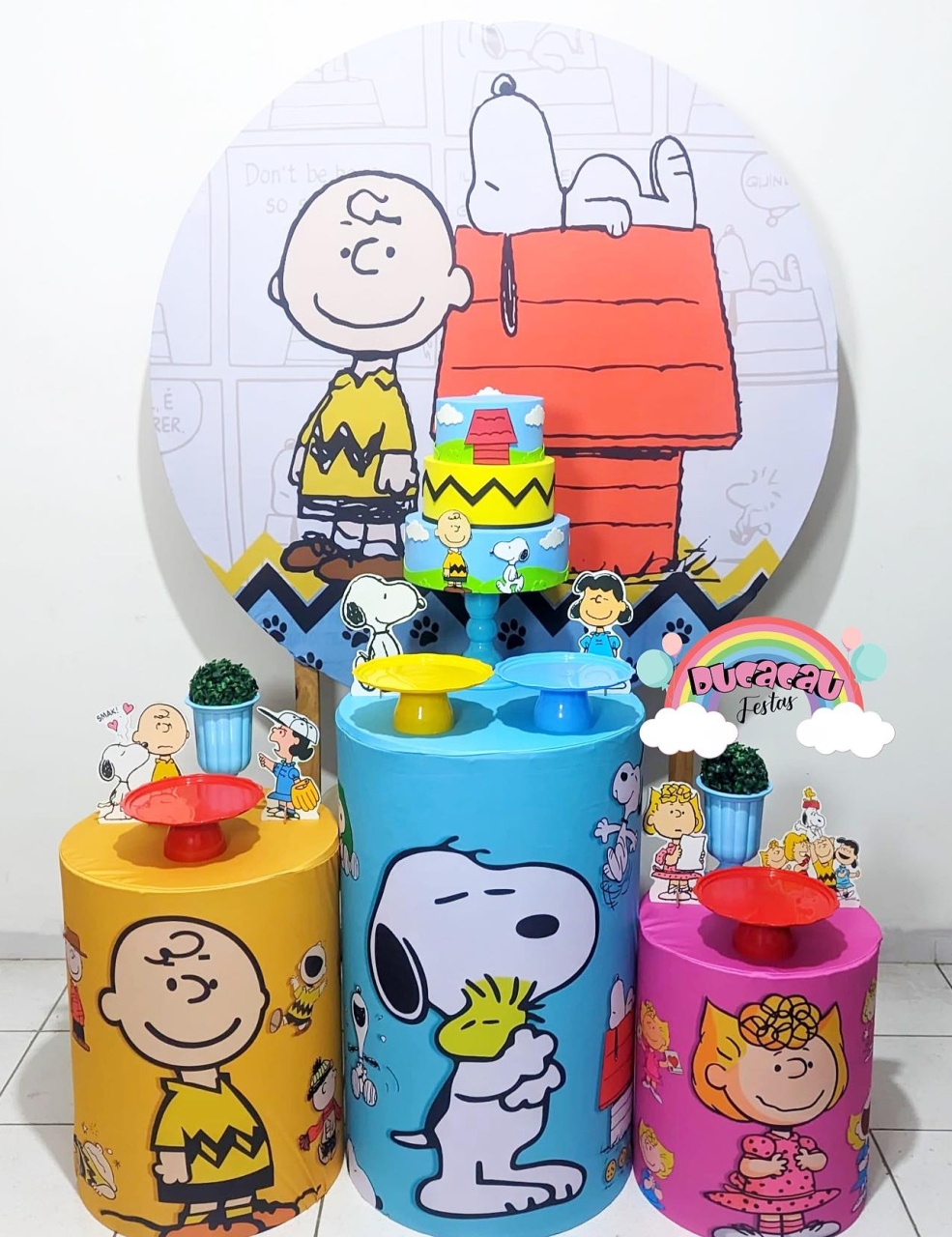 Kit Pegue E Monte Charlie Brown (Snoopy) - Ducacau Festas