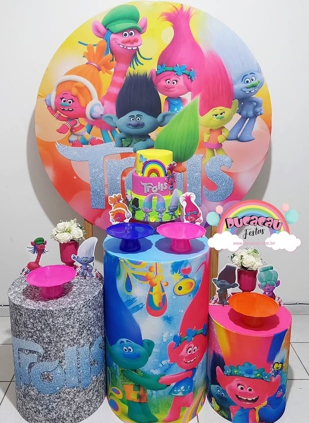 Kit Pegue E Monte Trolls - Ducacau Festas