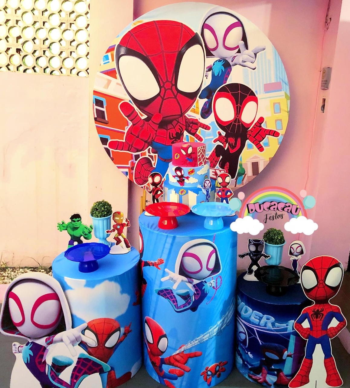 Kit Pegue E Monte Spidey E Seus Amigos Espetaculares - Ducacau Festas