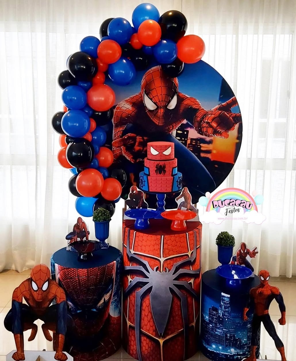 Kit Pegue E Monte Homem Aranha - Ducacau Festas