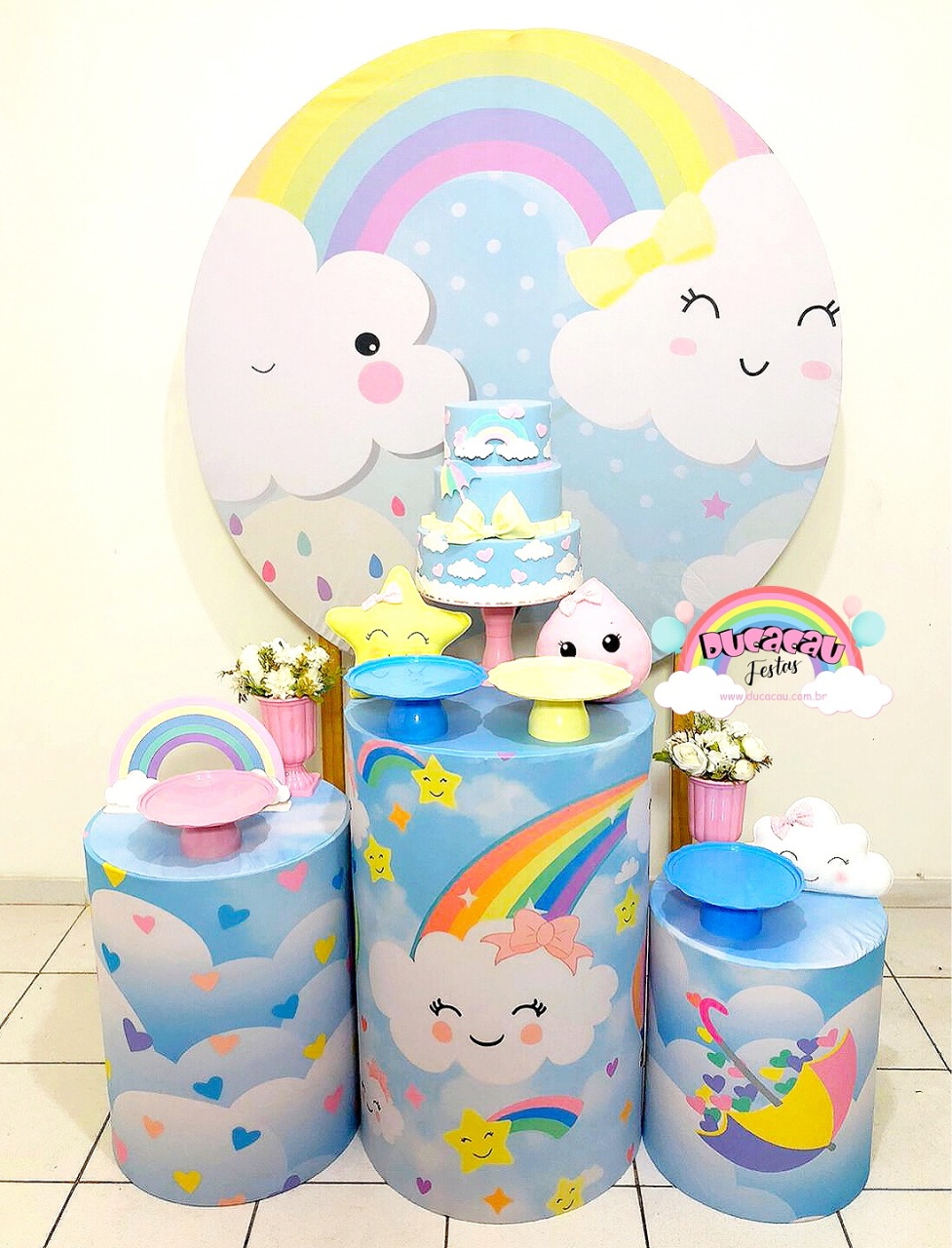 Kit Pegue E Monte Chuva de Amor - Ducacau Festas