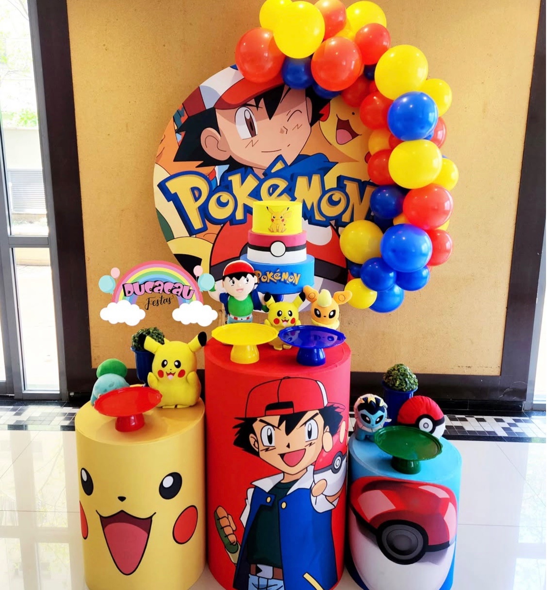 Kit Pegue E Monte Pokémon - Ducacau Festas