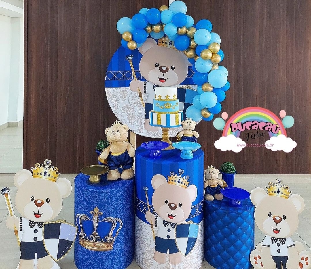Kit Pegue E Monte Ursinho Príncipe - Ducacau Festas