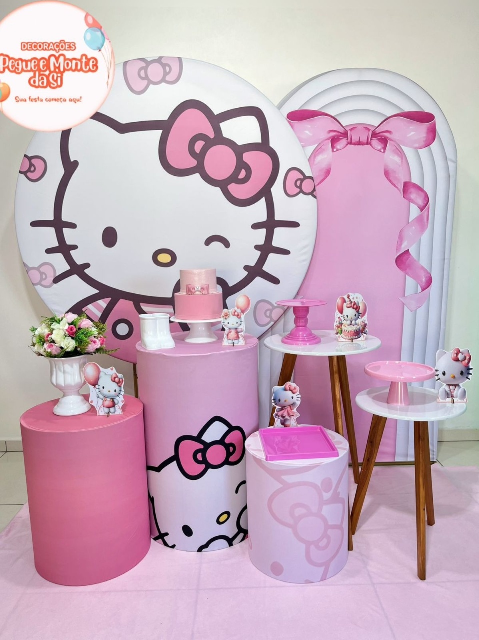 Hello Kitty Ouro  - Pegue e Monte Da Si 