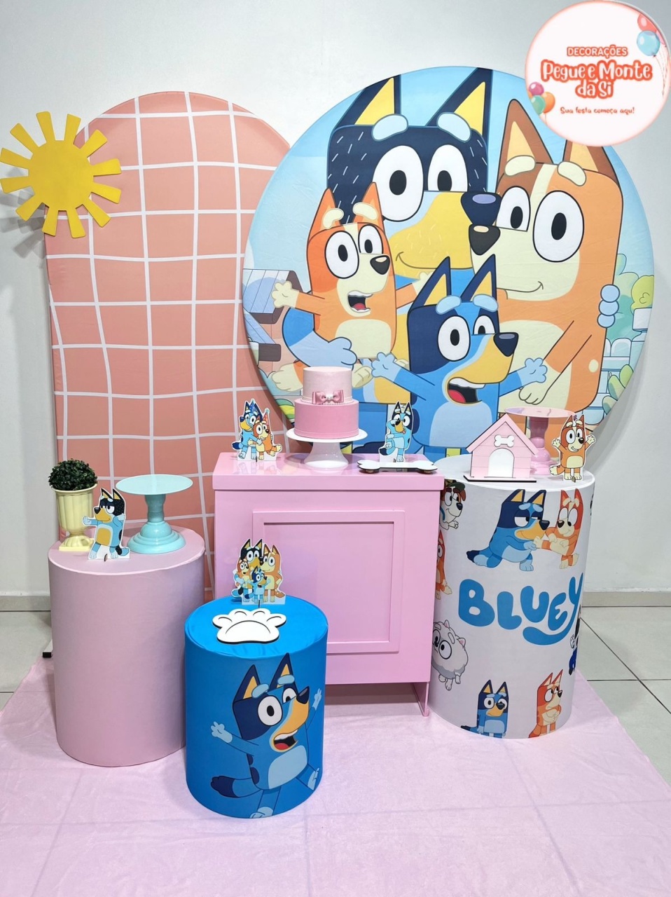 Bluey Menina Ouro  - Pegue e Monte Da Si 