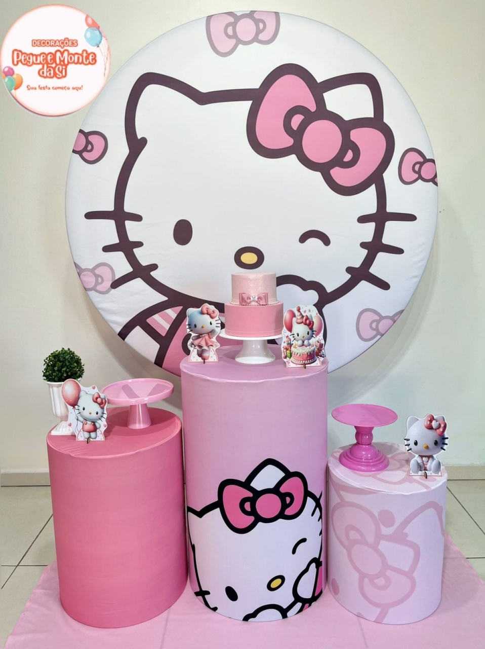 Hello Kitty Prata  - Pegue e Monte Da Si 