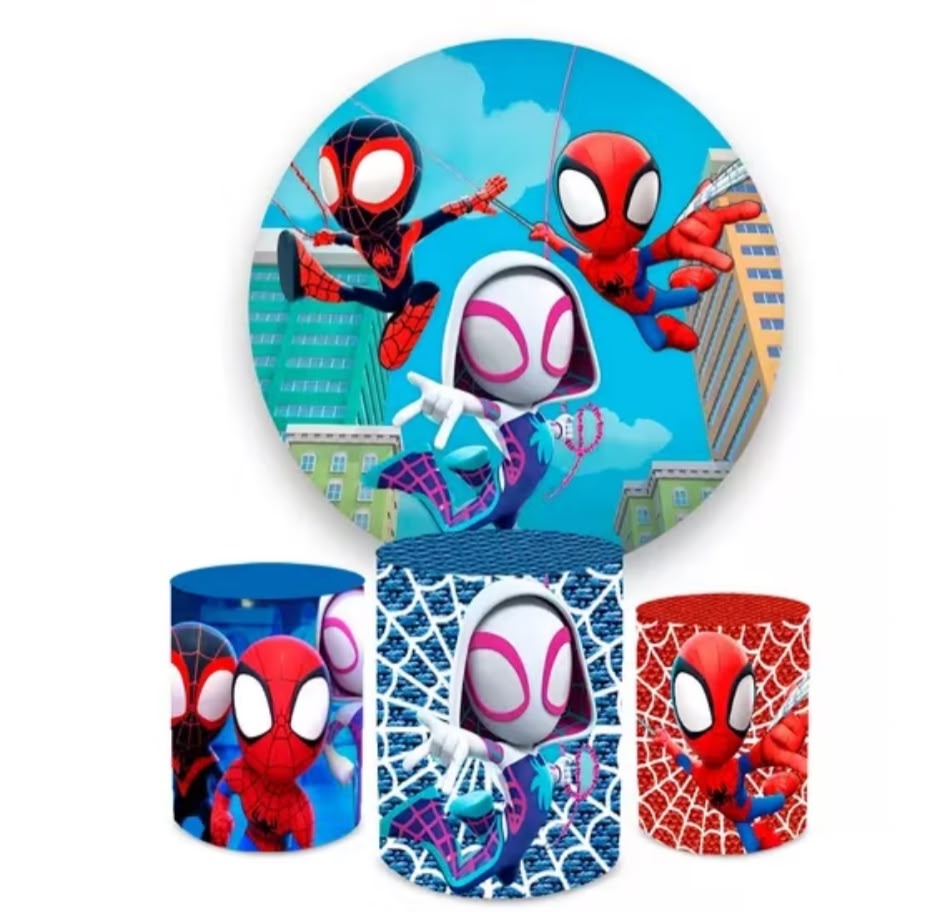 Capa Painel Red+ Cilindro Homem Aranha 5 - Pegue e Monte Da Si 