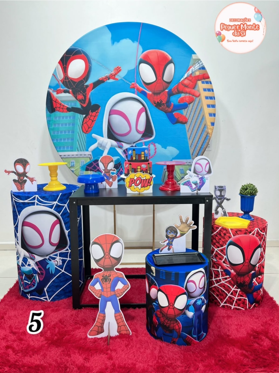 Homem Aranha 5 (Prata) - Pegue e Monte Da Si 