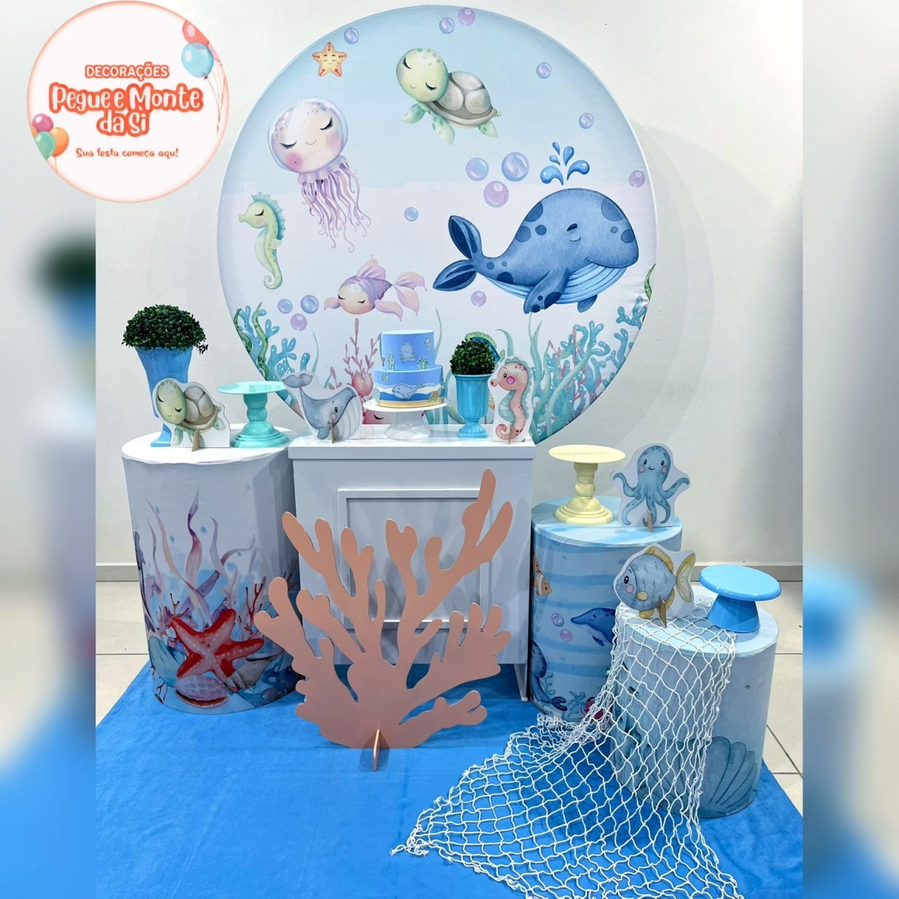 Fundo Mar Menino Prata  - Pegue e Monte Da Si 