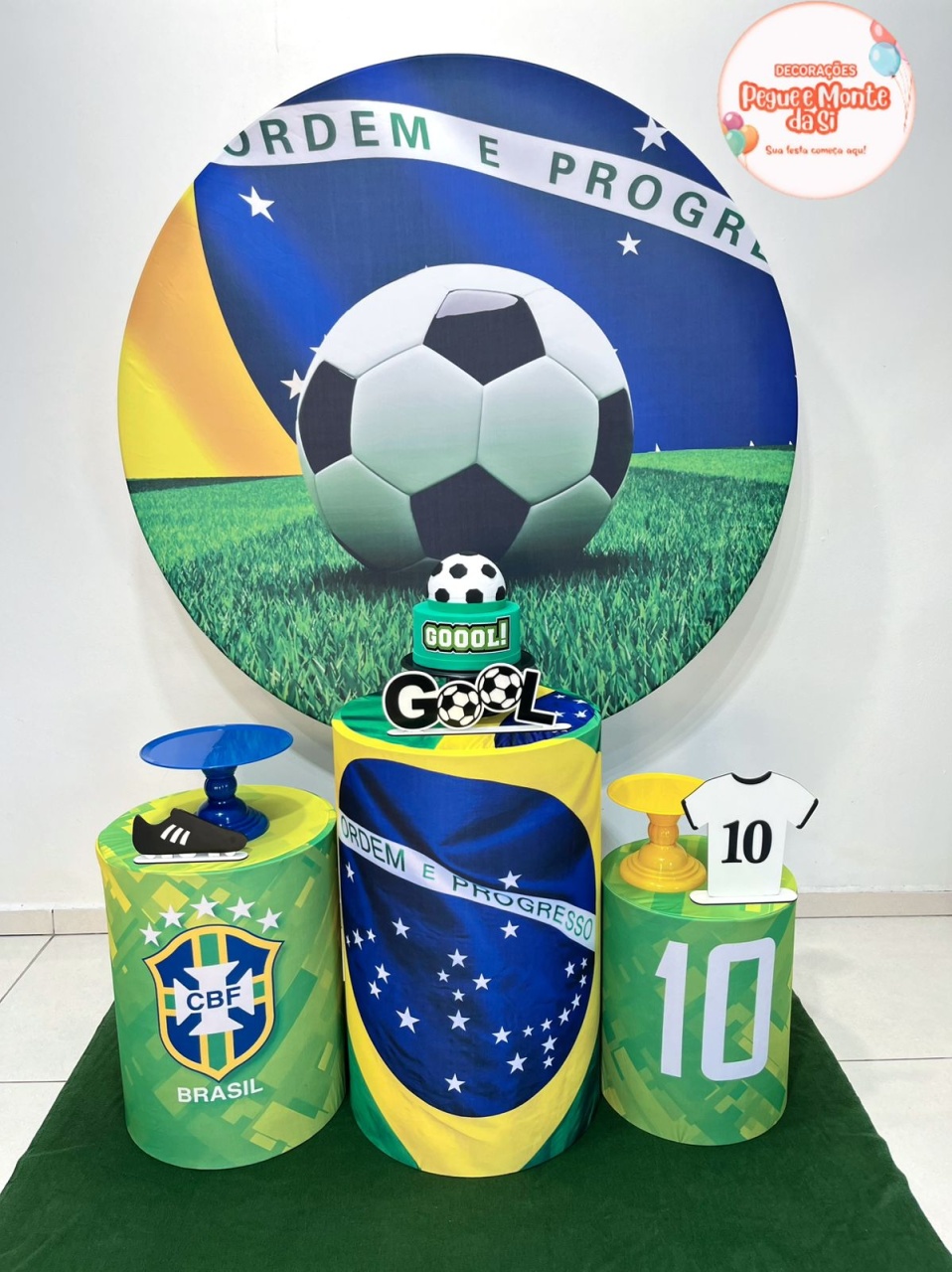 Brazil Futebol (Bronze) - Pegue e Monte Da Si 