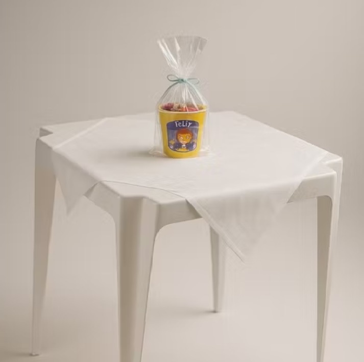 Kit 10 Toalha Cobre Mancha 75Cm X 75Cm Oxford Branca  - Helpfestas