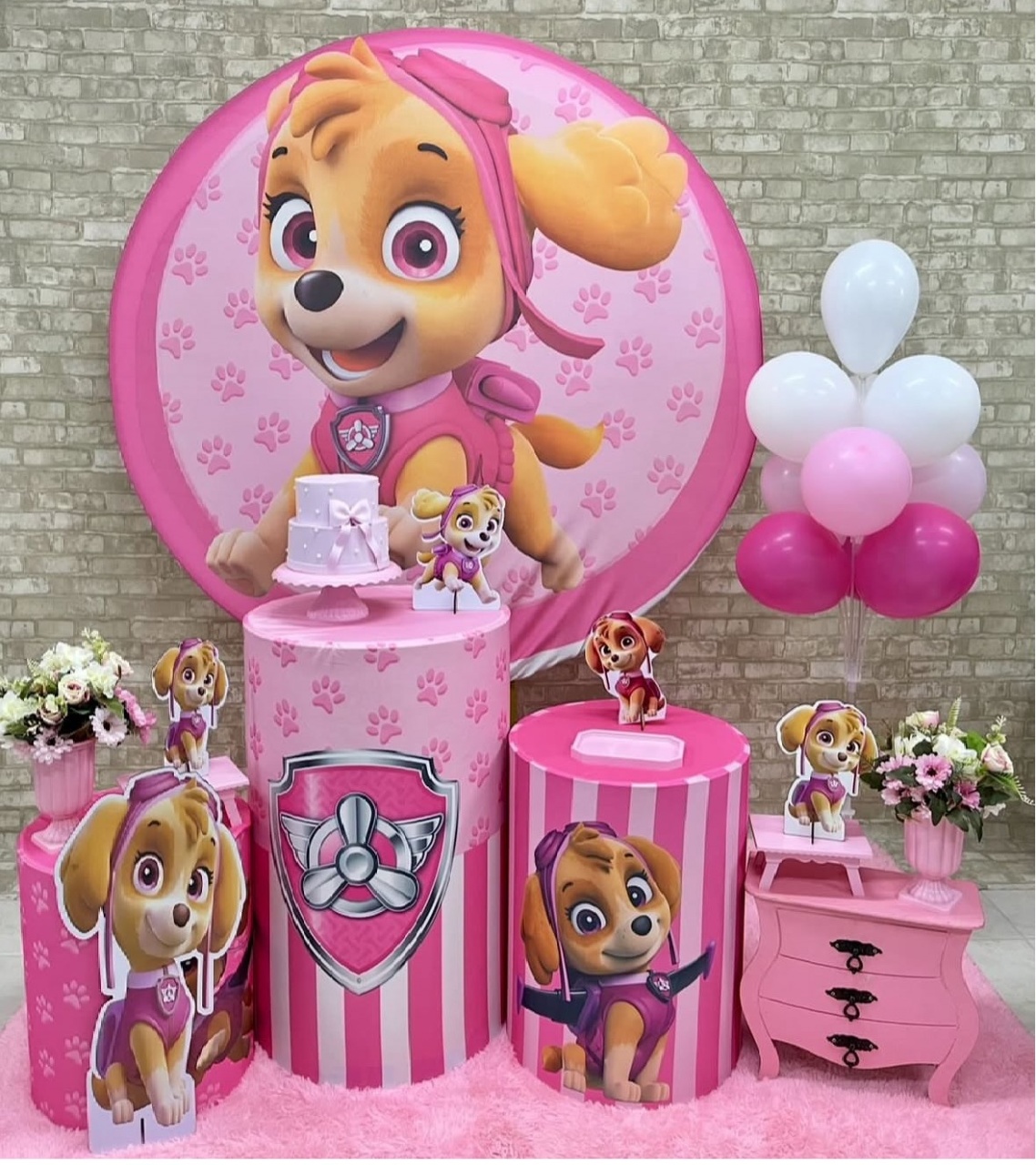 Skay Patrulha Canina Rosa  - Helpfestas