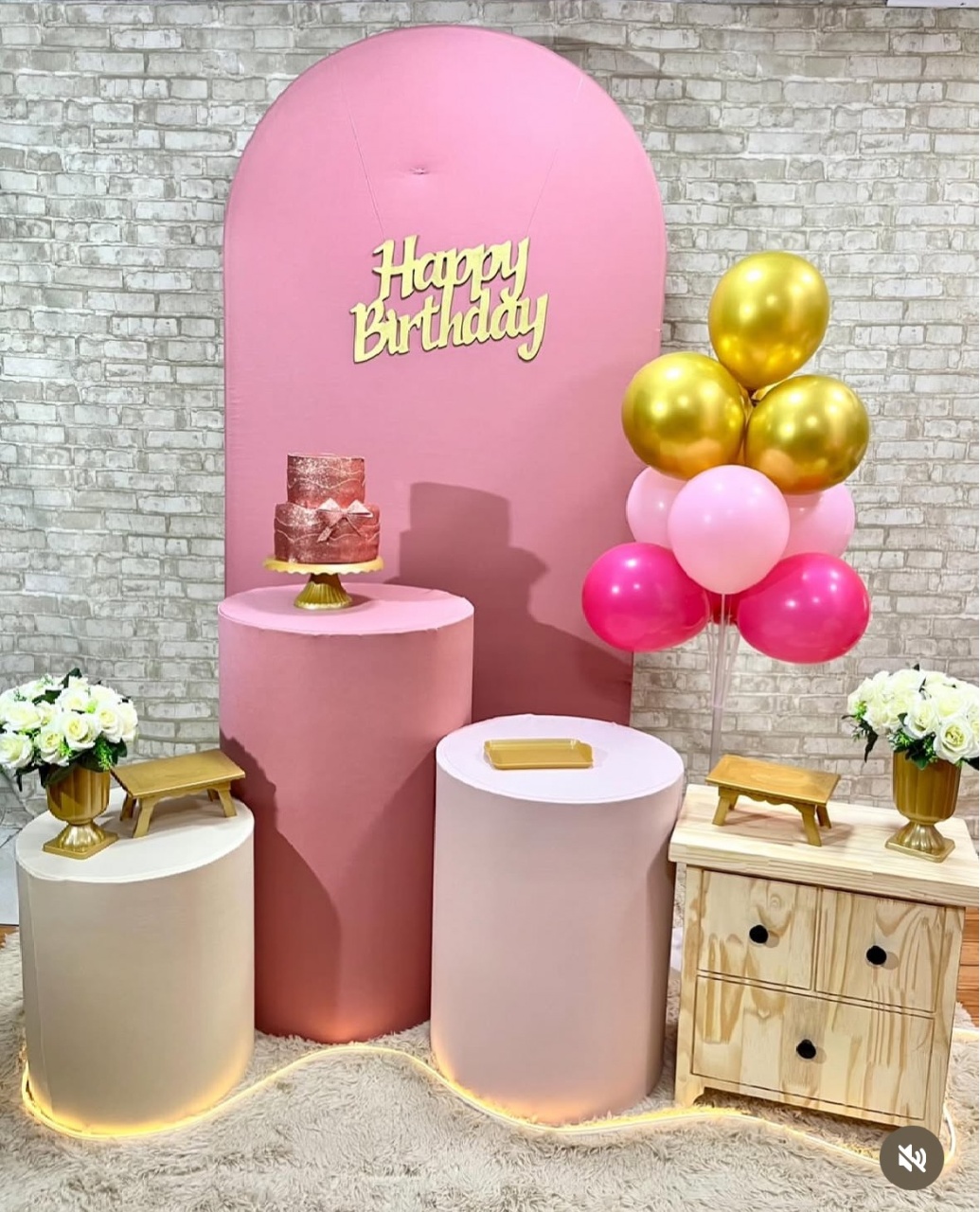 Decoração Rosa Mesclado  - Helpfestas