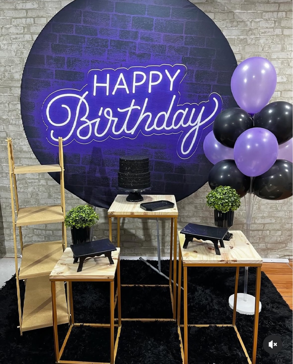 Happy Birthday Roxo E Preto  - Helpfestas