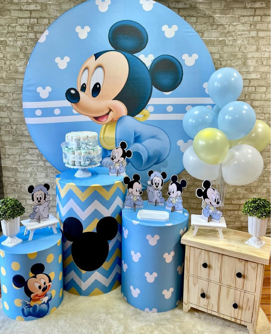 Cha Bebe Mickey Baby  - Helpfestas