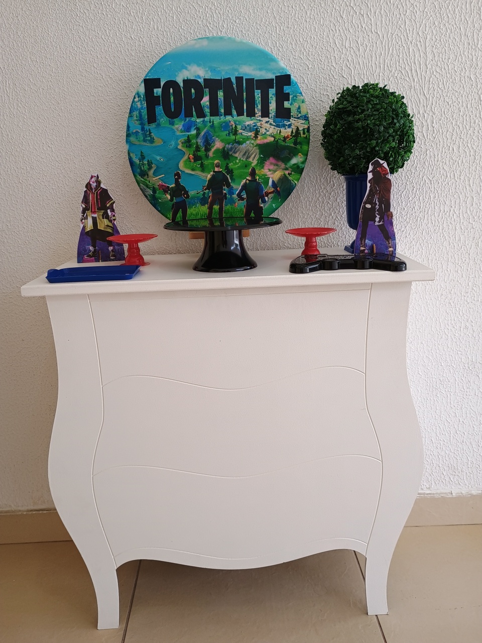 Mini Kit - Festa Na Mesa - Fortnite - Neide Locações pegue e Monte 