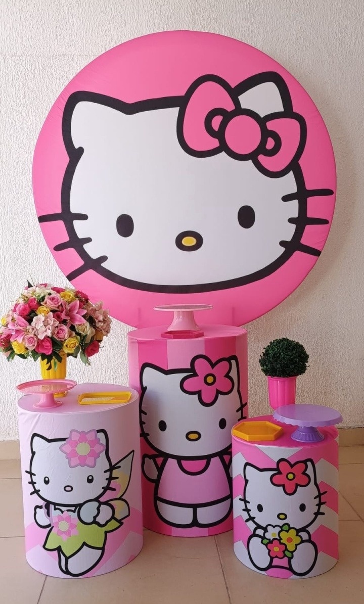 Kit Pegue E Monte Hello Kitty - Tradicional - Neide Locações pegue e Monte 