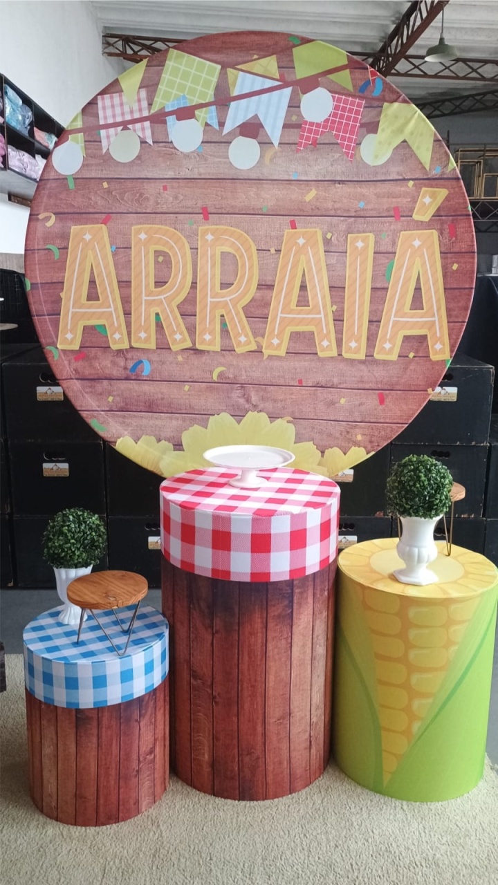 Kit Pegue E Monte Festa Junina Arraiá Bandeirinhas - Tradicional - Neide Locações pegue e Monte 