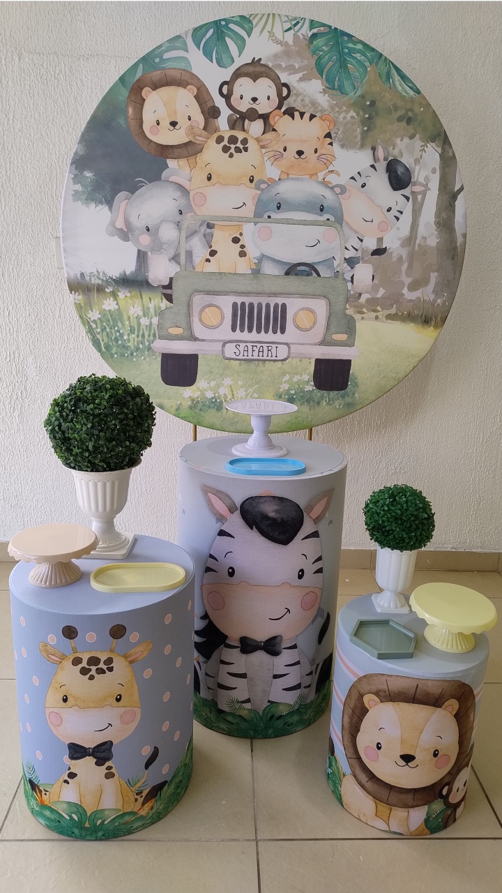 Kit Pegue E Monte Jipe Safari Menino Versão Candy - Tradicional - Neide Locações pegue e Monte 