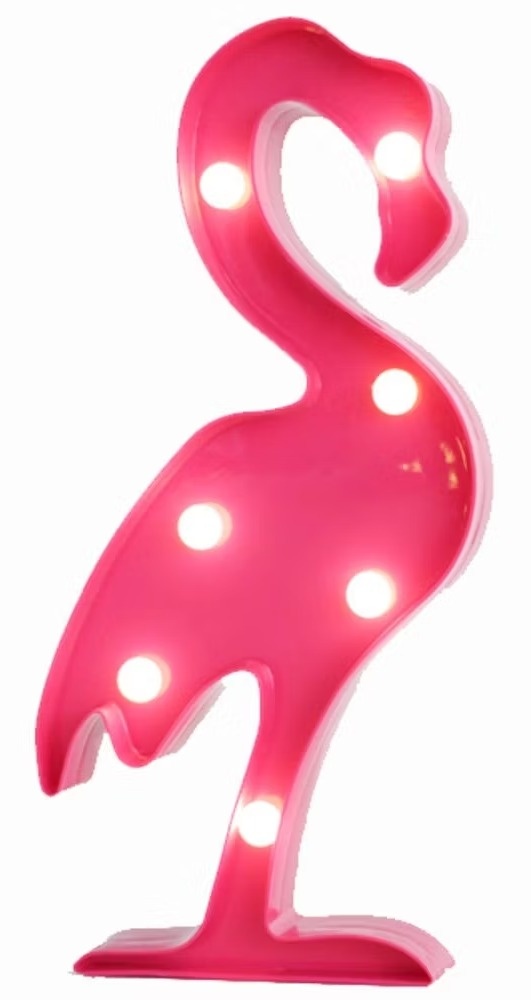 Luminária Led Flamingo - Neide Locações pegue e Monte 