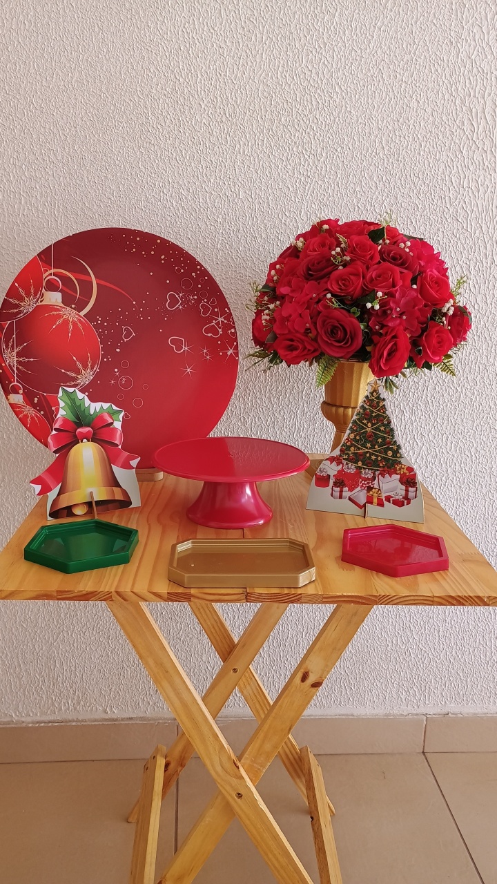Mini Kit - Festa Na Mesa - Natal - Neide Locações pegue e Monte 