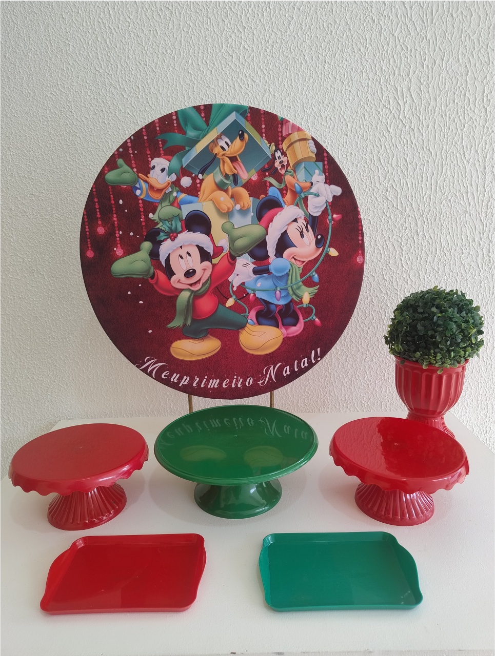 Mini Kit - Festa Na Mesa - Meu Primeiro Natal - Neide Locações pegue e Monte 