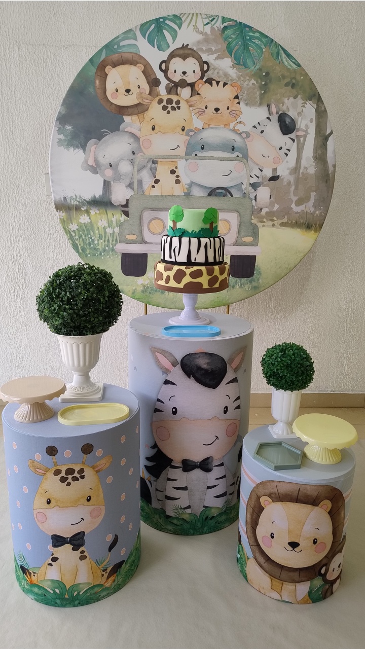 Kit Pegue E Monte Jipe Safari Menino Versão Candy - Clássico - Neide Locações pegue e Monte 