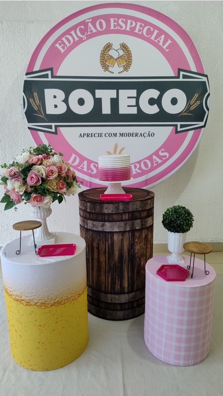Kit Pegue E Monte Boteco das Patroas - Clássico - Neide Locações pegue e Monte 
