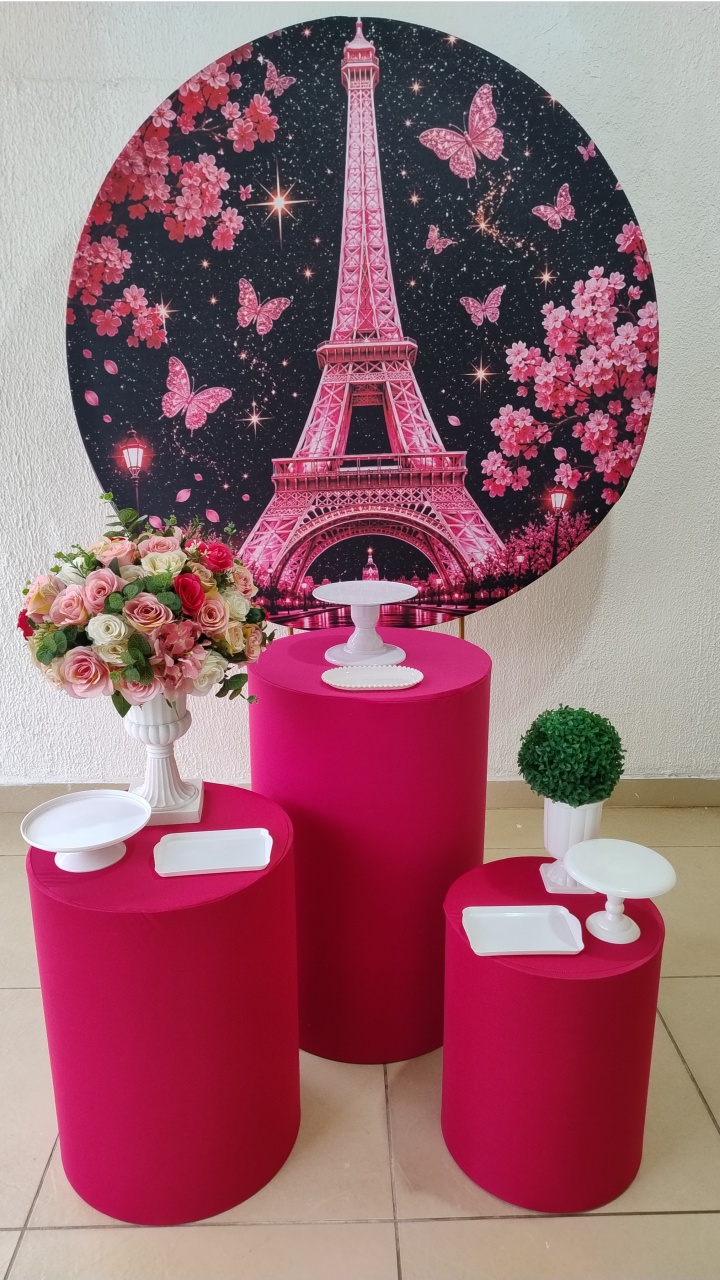 Pegue E Monte Feminino Torre Eiffel Pink - Tradicional - Neide Locações pegue e Monte 