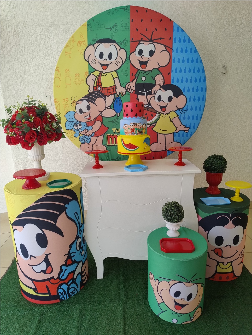 Kit Pegue E Monte Menina Turma da Mônica - Premium - Neide Locações pegue e Monte 