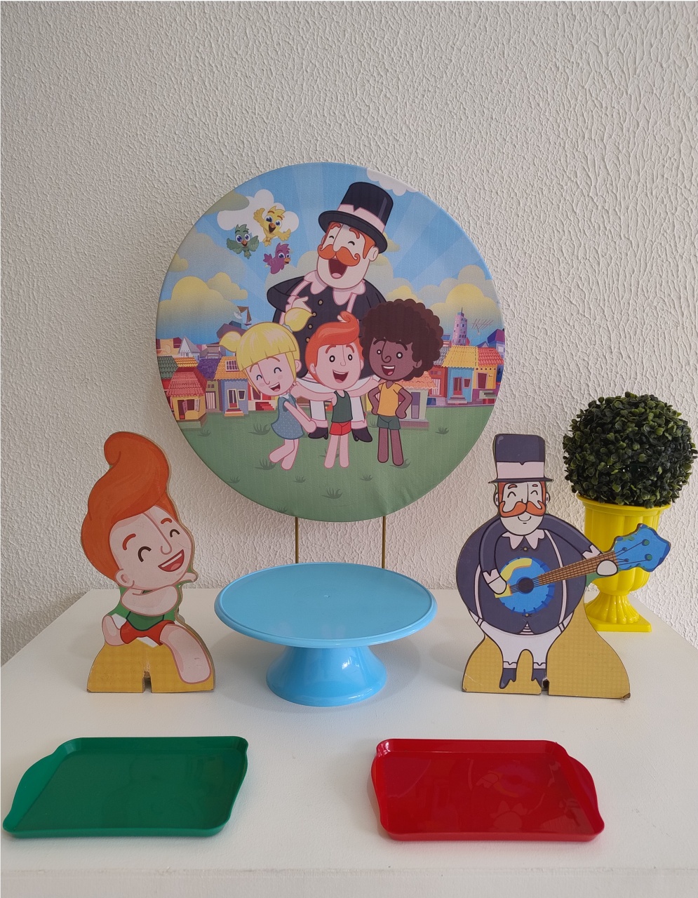 Mini Kit - Festa Na Mesa - Mundo Bita Azul - Neide Locações pegue e Monte 