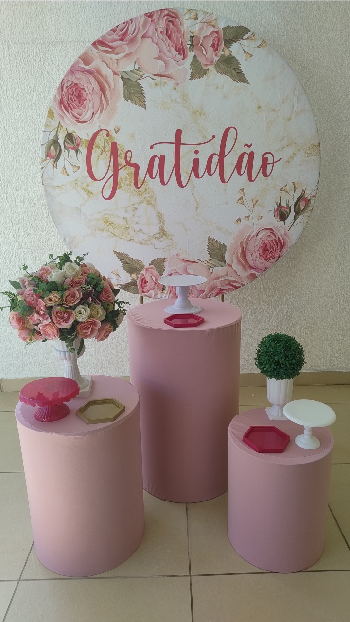 Kit Pegue E Monte Comemorações Feminino Adulto Floral Gratidão - Tradicional - Neide Locações pegue e Monte 