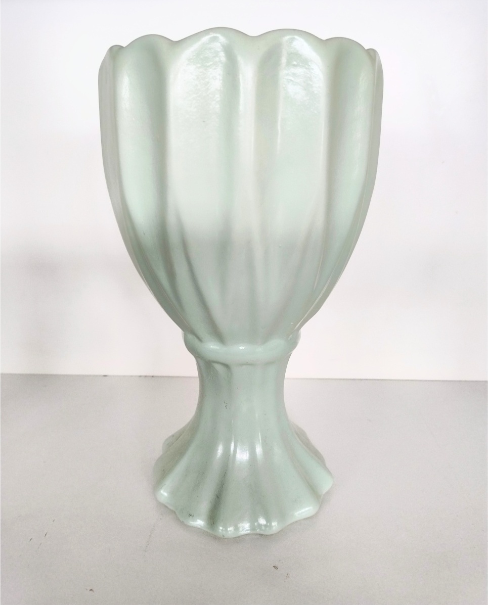 Vaso Decorado Porcelana Verde Claro - Neide Locações pegue e Monte 