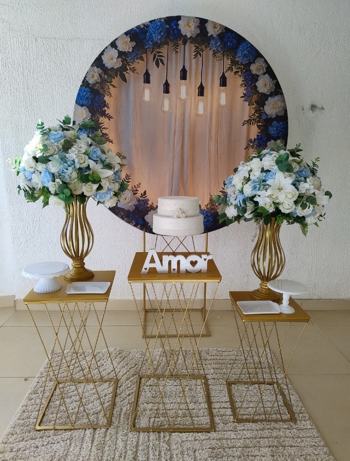 Kit Pegue E Monte - Floral Romântico Branco - Noivado Casamento Bodas - Neide Locações pegue e Monte 