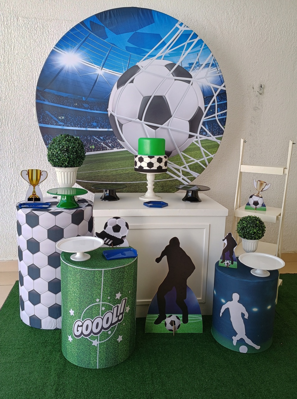 Kit Pegue E Monte Futebol Com Escadinha - Premium - Neide Locações pegue e Monte 