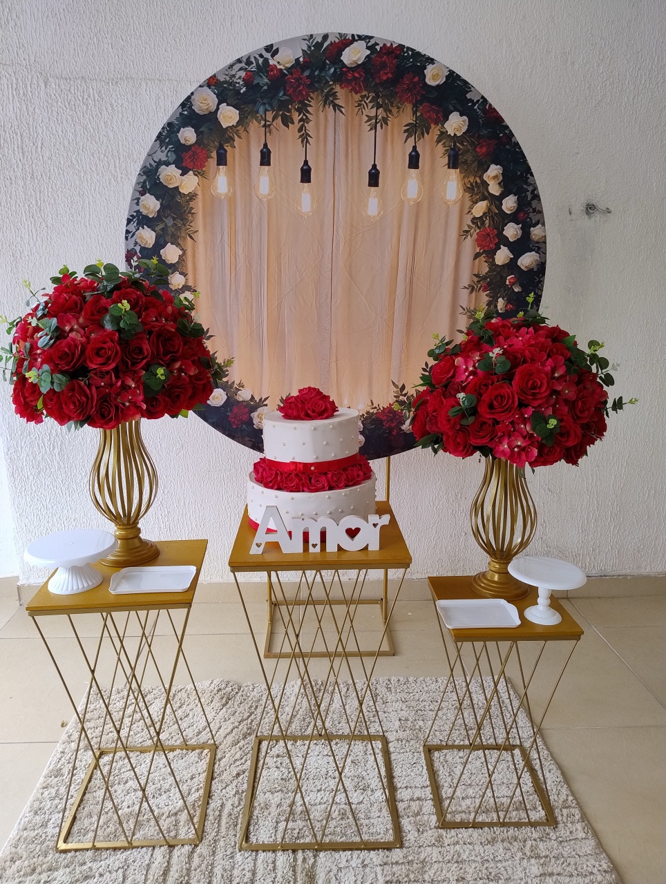 Kit Pegue E Monte - Floral Romântico Marsala- Casamento Noivado Bodas - Neide Locações pegue e Monte 