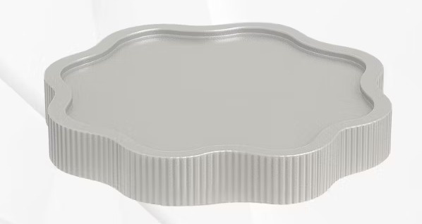 Bandeja Flor Cinza - Neide Locações pegue e Monte 