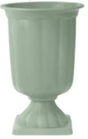 Vaso Romano de Plástico Verde Eucalípto - Neide Locações pegue e Monte 