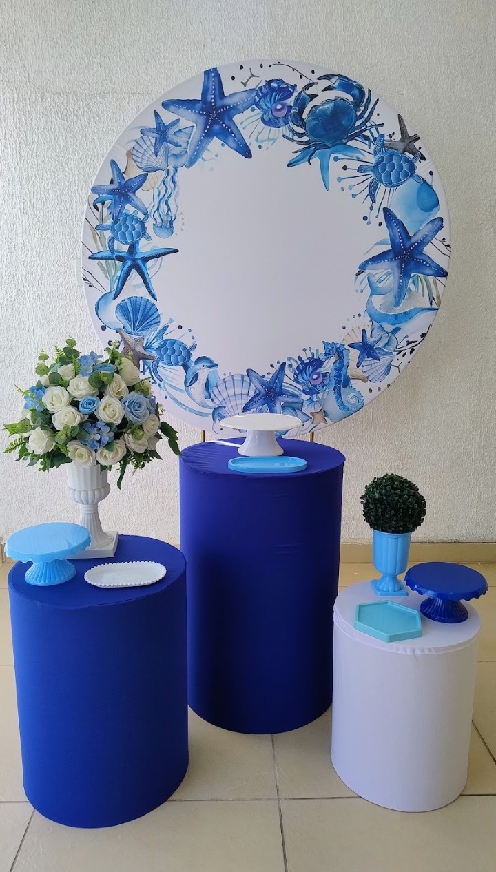 Kit Pegue E Monte Fundo Do Mar Oceano - Tradicional  - Neide Locações pegue e Monte 