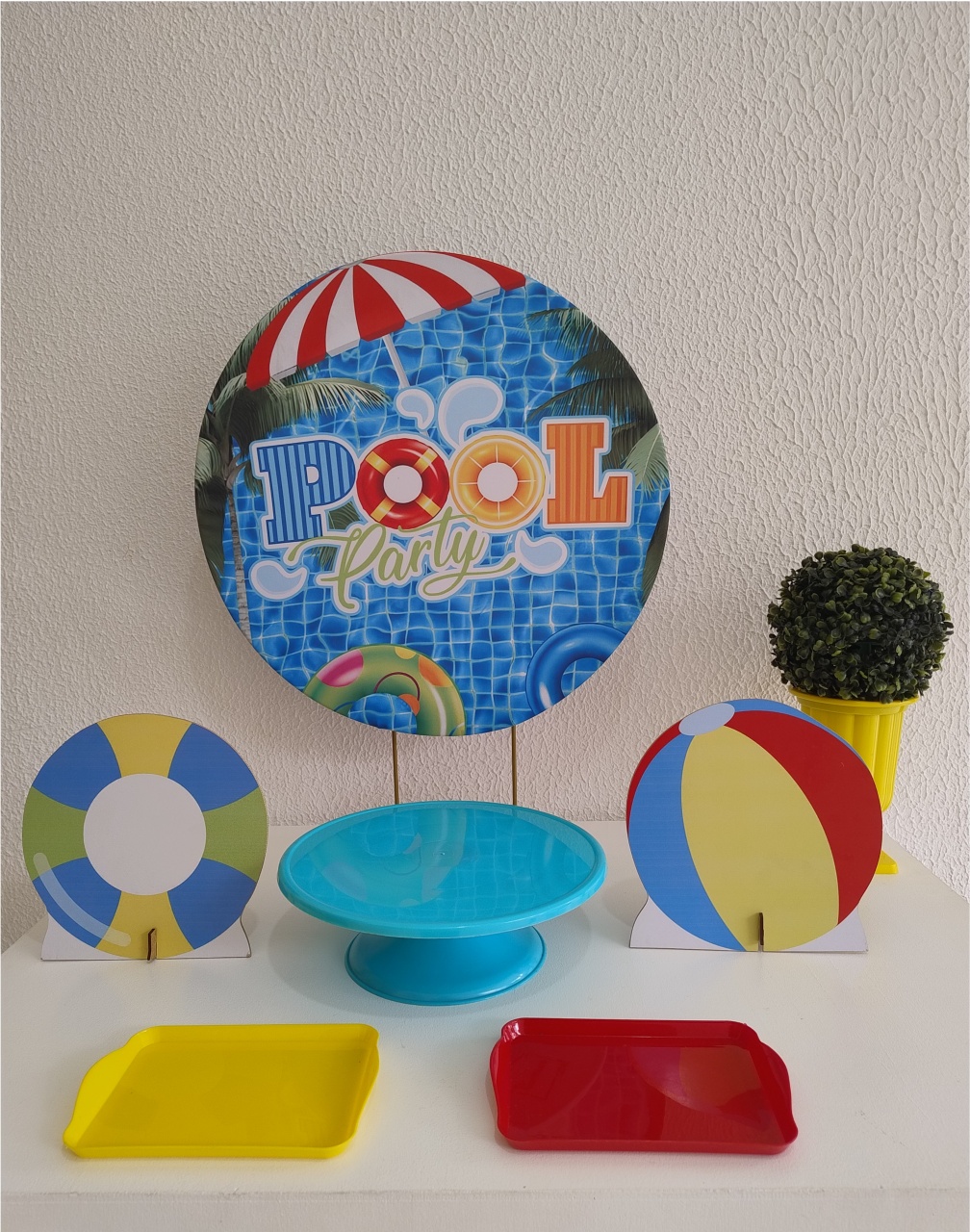 Mini Kit - Festa Na Mesa - Pool Party - Neide Locações pegue e Monte 